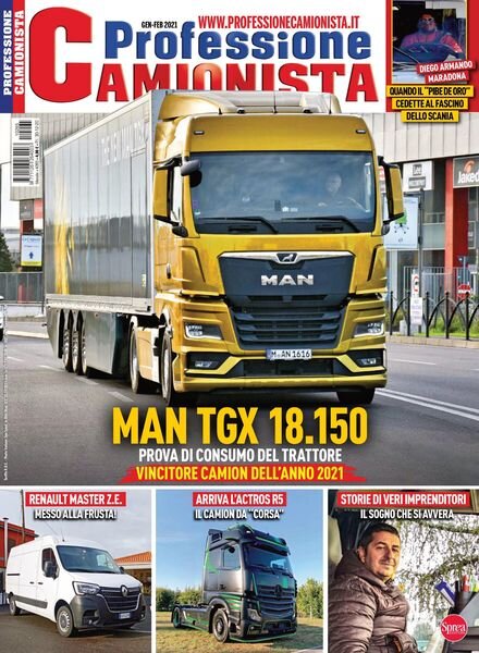 Professione Camionista – gennaio 2021 Cover