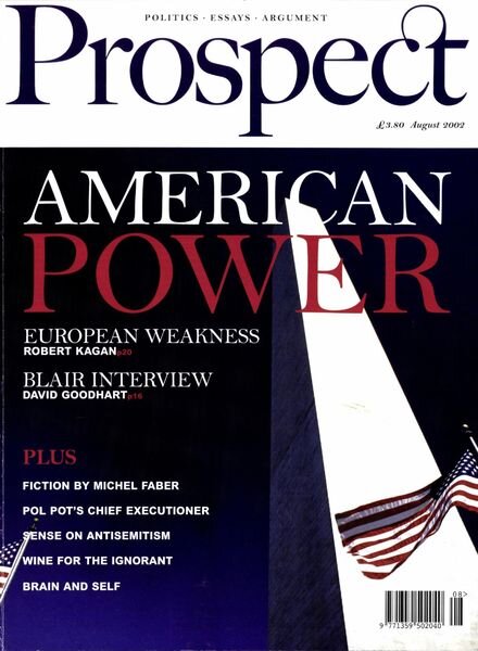 Prospect Magazine – August 2002 Cover