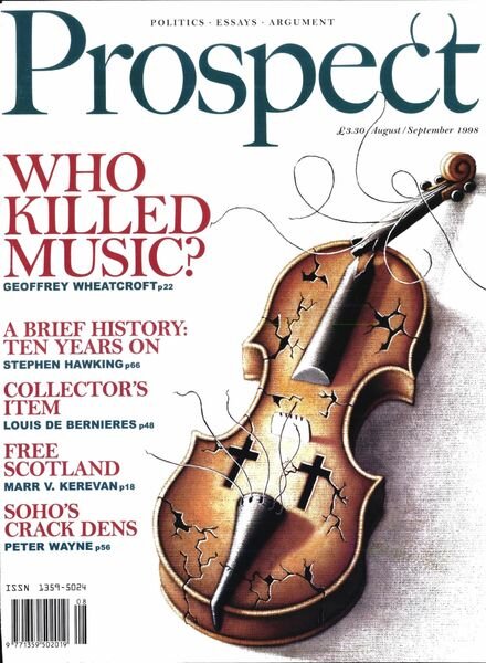 Prospect Magazine – August-September 1998 Cover