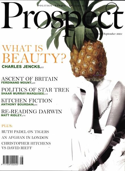 Prospect Magazine – August – September 2001 Cover