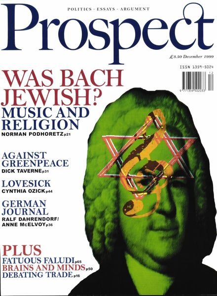 Prospect Magazine – December 1999 Cover