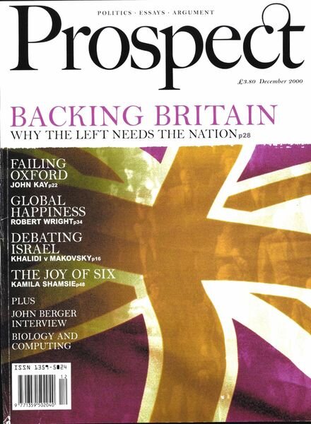 Prospect Magazine – December 2000 Cover