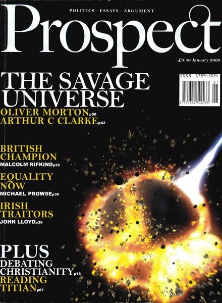 Prospect Magazine – January 2000 Cover