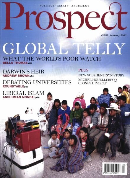 Prospect Magazine – January 2003 Cover