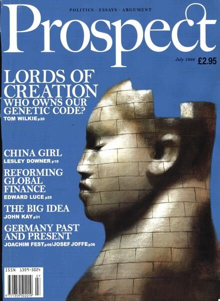 Prospect Magazine – July 1998 Cover