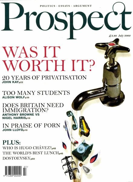 Prospect Magazine – July 2002 Cover