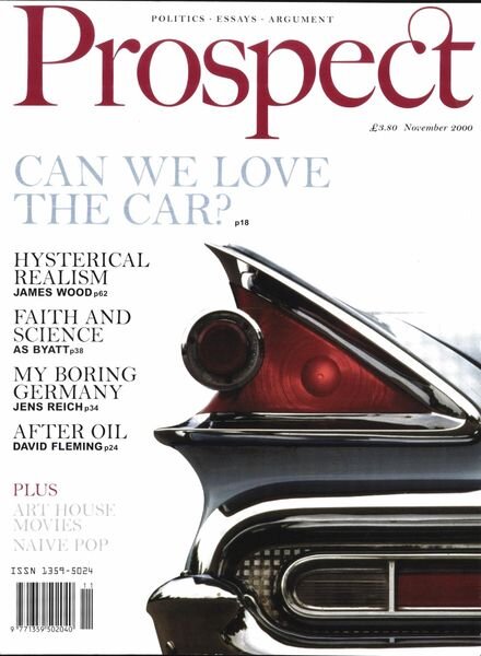 Prospect Magazine – November 2000 Cover