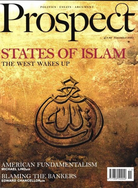 Prospect Magazine – November 2001 Cover