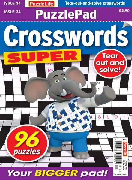 PuzzleLife PuzzlePad Crosswords Super – 31 December 2020 Cover
