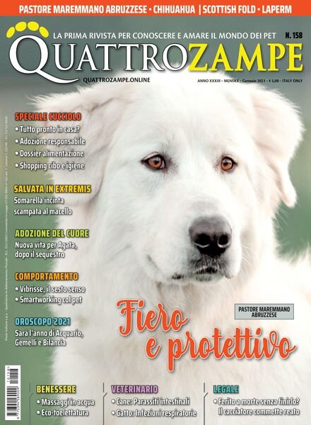 QuattroZampe – gennaio 2021 Cover