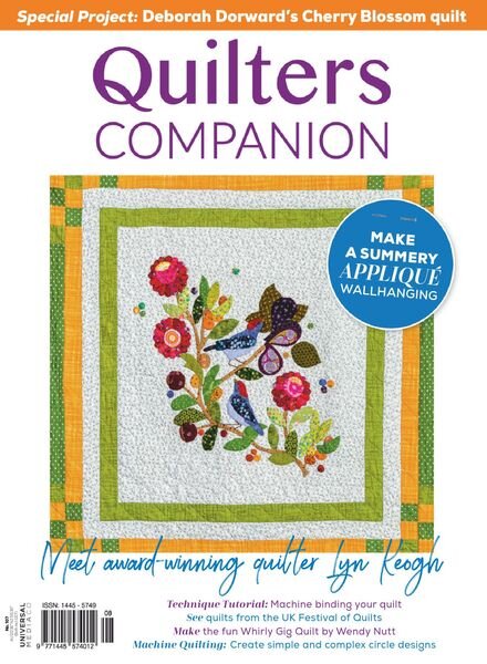Quilters Companion – January 2021 Cover