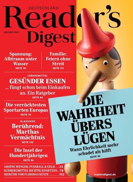 Reader’s Digest – 16 Dezember 2020 Cover