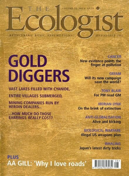 Resurgence & Ecologist – Ecologist, Vol 32 No 6 – July-August 2002 Cover