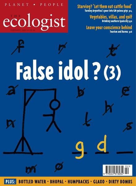 Resurgence & Ecologist – Ecologist, Vol 33 N 1 – Febriary 2003 Cover