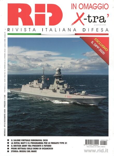 Rivista Italiana Difesa – Dicembre 2020 Cover
