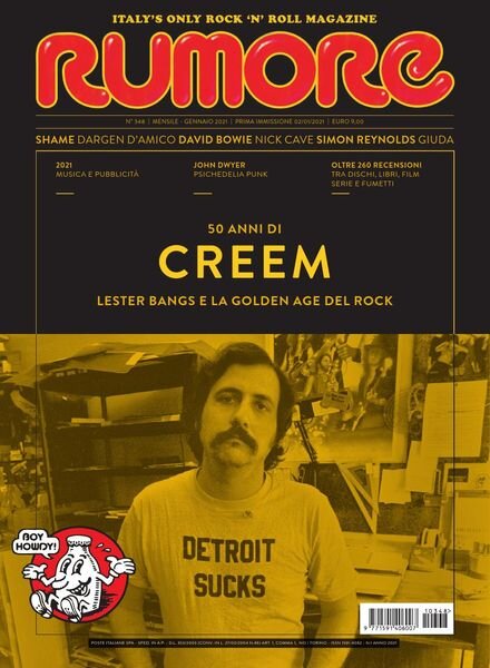Rumore – Gennaio 2021 Cover
