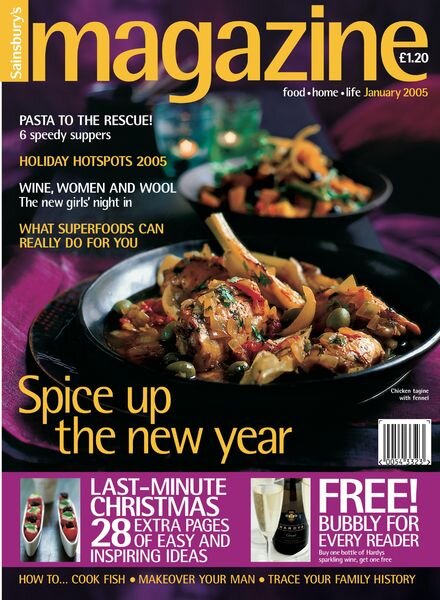 Sainsbury’s Magazine – January 2005 Cover