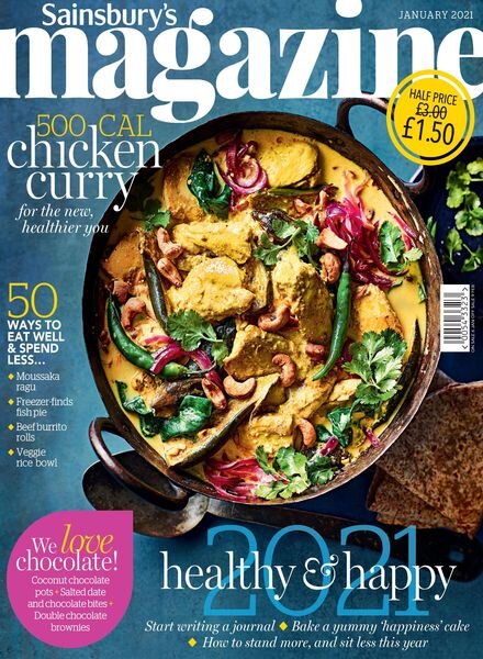 Sainsbury’s Magazine – January 2021 Cover
