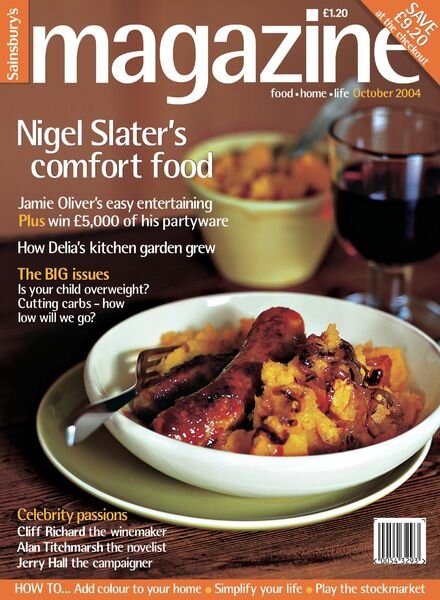 Sainsbury’s Magazine – October 2004 Cover