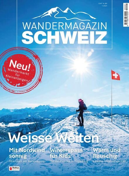 SCHWEIZ Das Wandermagazin – 23 Dezember 2020 Cover