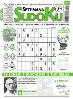 Settimana Sudoku – 07 gennaio 2021