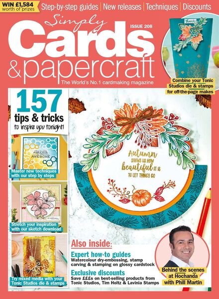 Simply Cards & Papercraft – Issue 208 – August 2020 Cover