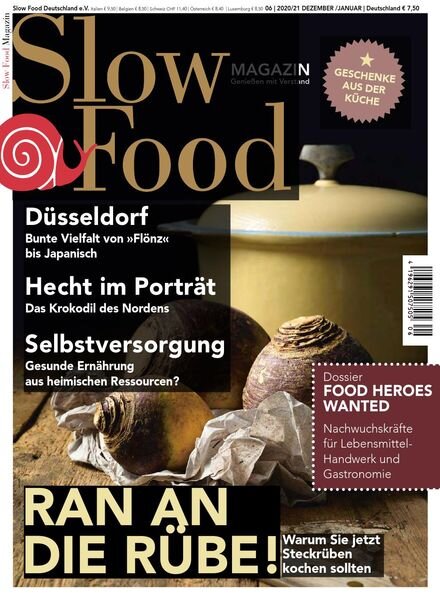 Slow Food Magazin – Dezember 2020 – Januar 2021 Cover