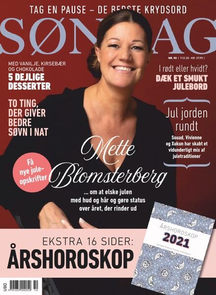 Sondag – 07 december 2020 Cover