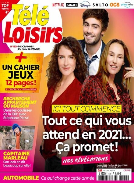 Tele Loisirs – 11 Janvier 2021 Cover