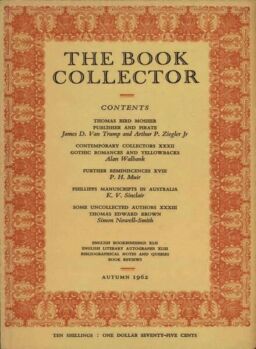 The Book Collector – Autumn 1962