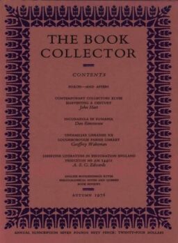 The Book Collector – Autumn 1976