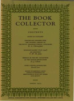 The Book Collector – Spring, 1973