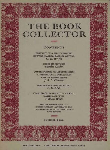 The Book Collector – Summer 1962 Cover