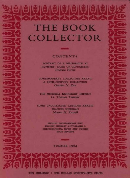 The Book Collector – Summer 1964 Cover