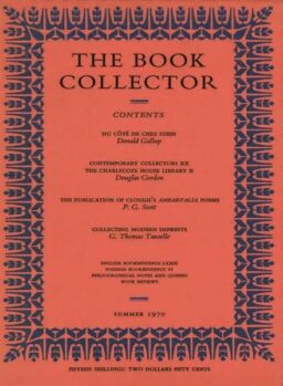 The Book Collector – Summer 1970