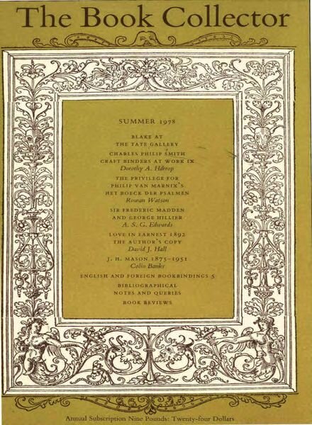 The Book Collector – Summer 1978 Cover