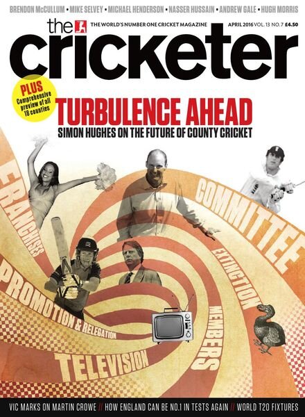 The Cricketer Magazine – April 2016 Cover