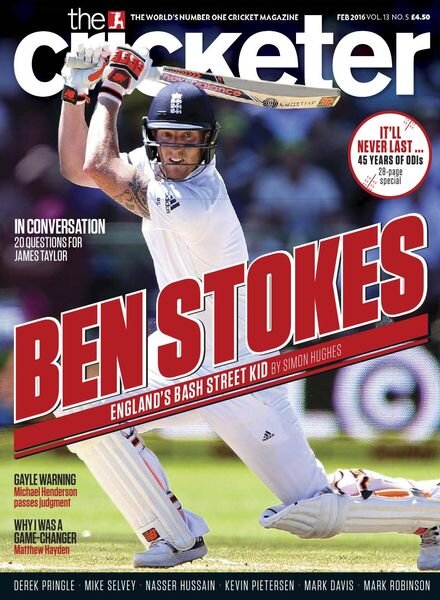 The Cricketer Magazine – February 2016 Cover