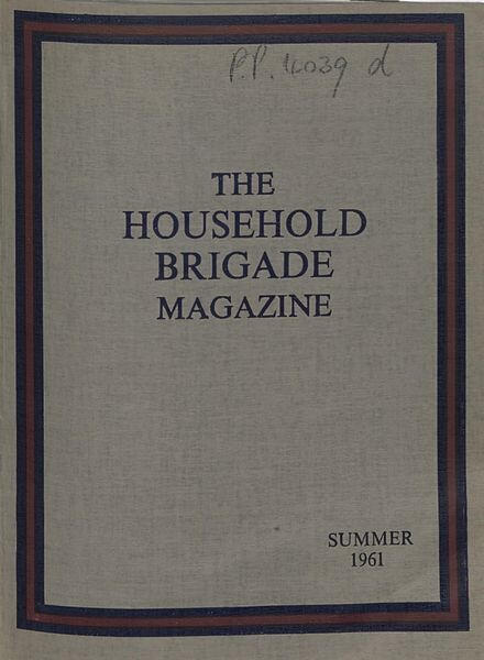 The Guards Magazine – Summer 1961 Cover