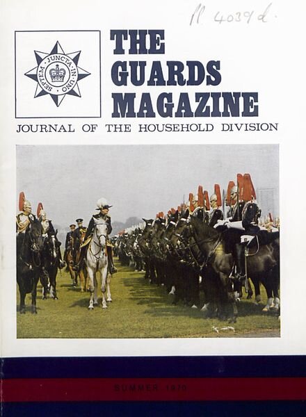 The Guards Magazine – Summer 1970 Cover