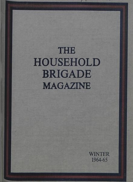 The Guards Magazine – Winter 1964 Cover
