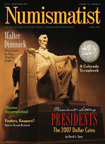 The Numismatist – June 2006 Cover