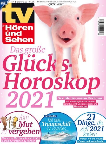 TV Horen und Sehen – 18 Dezember 2020 Cover