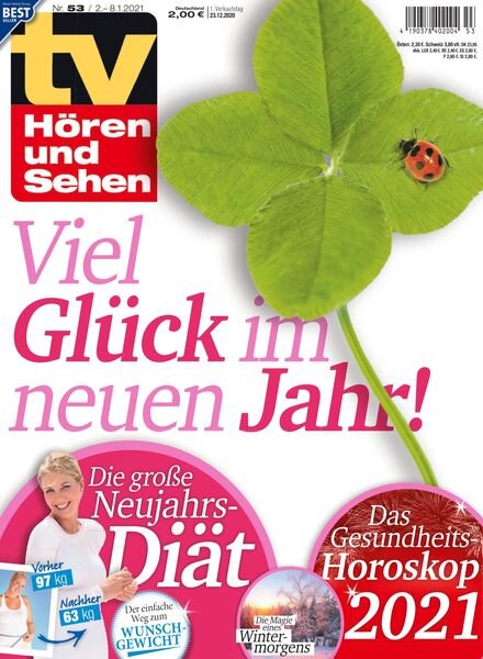 TV Horen und Sehen – 23 Dezember 2020 Cover