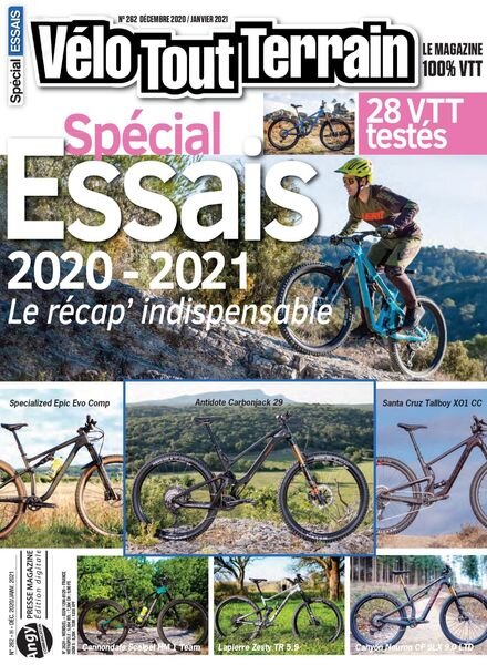 Velo Tout Terrain – Decembre 2020 – Janvier 2021 Cover