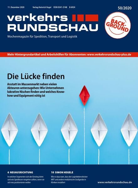 VerkehrsRundschau – 07 Dezember 2020 Cover