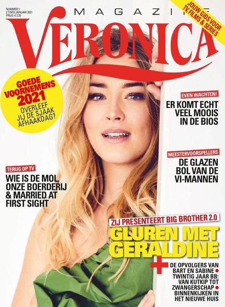 Veronica Magazine – 02 januari 2021 Cover