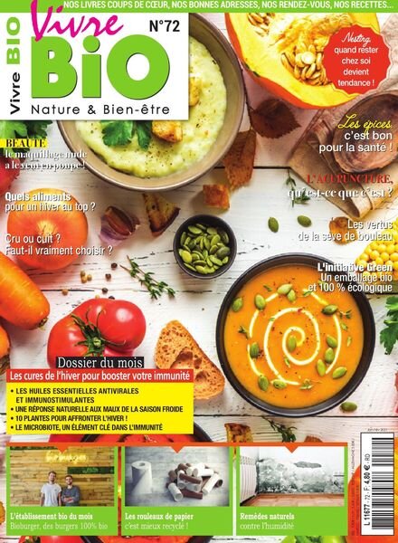 Vivre Bio – Janvier-Fevrier 2021 Cover