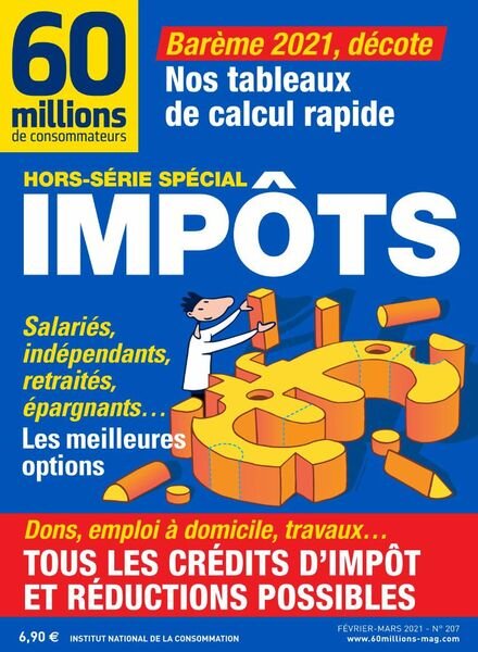 60 Millions de Consommateurs – Hors-Serie – Fevrier-Mars 2021 Cover