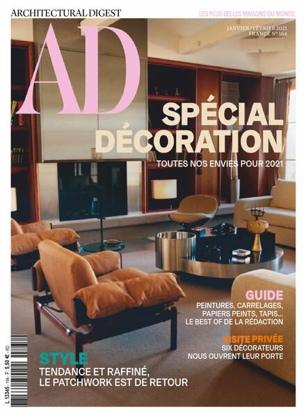 AD Architectural Digest France – janvier-fevrier 2021 Cover